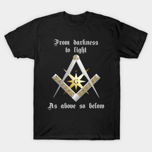 Masonic Symbol Square & Compasses T-Shirt